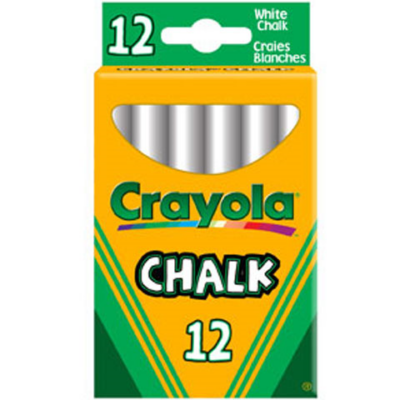 Crayola - Táblakréta - fehér, 12 db-os