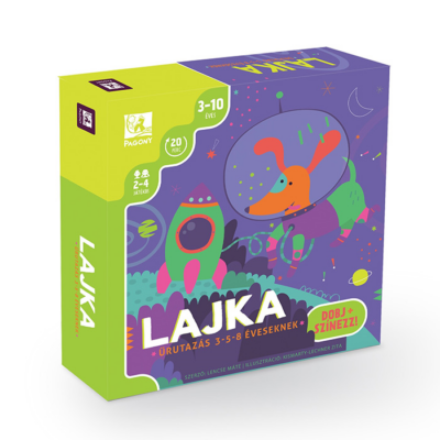 Lajka - Űrutazás - Dobj és színezz! társasjáték