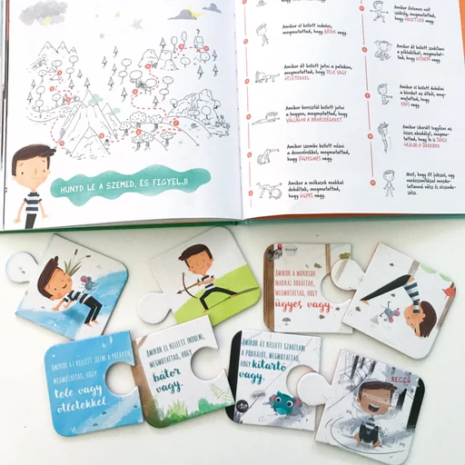 Jógakaland - Jóga puzzle - pozitív megerősítésekkel