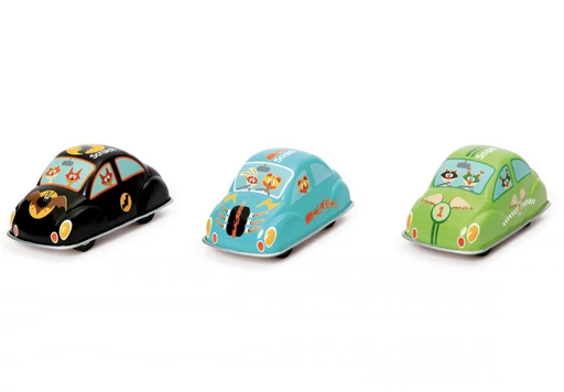 Felhúzhatós fémautó - többféle