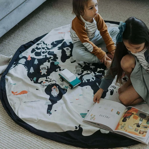 Play&Go - Játéktároló zsák – világtérkép