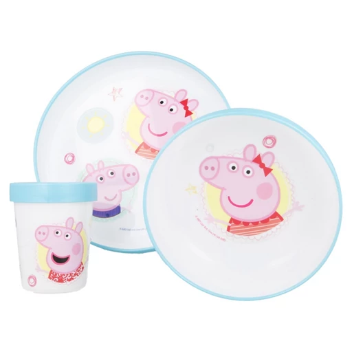 Peppa malac - BPA mentes Gyermek étkészlet 3 db-os