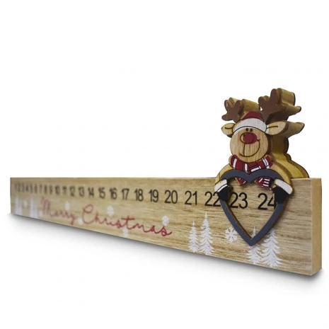 Fajáték - Adventi naptár - tologatós rénszarvas