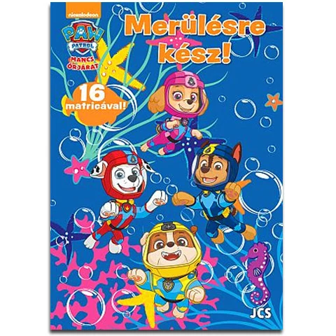Mancs Őrjárat - Merülésre kész! foglalkoztató füzet matricákkal