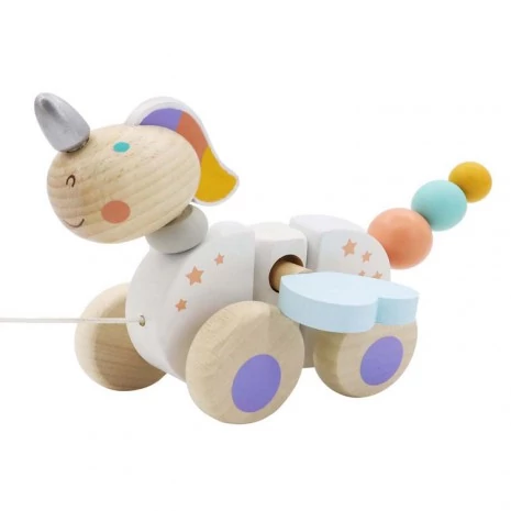 Fajáték - Húzogatós játék (unikornis, kék szárnnyal)