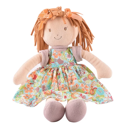 Libby Lu – Barna haj/ nyomott narancssárga ruha