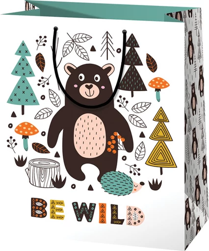 Ajándéktáska közepes - macis - 178*100*230 mm