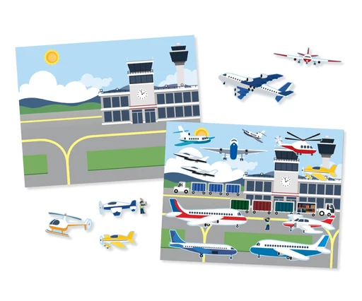 Melissa & Doug - Újrahasználható matrica készlet - járművek