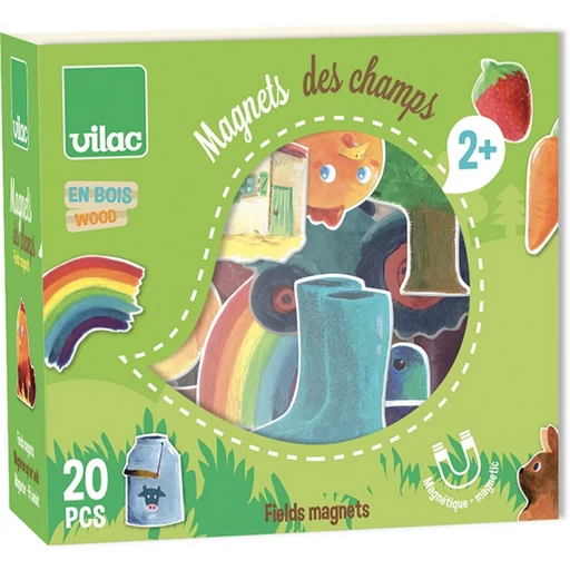 Vilac - 20 db-os mágneses készlet fából – a ház körül