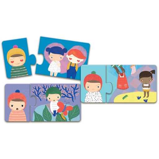 Djeco - Párosító puzzle - Érzelmek