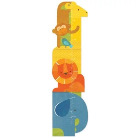 Petit Collage 100% organikus magasságmérő - szafari