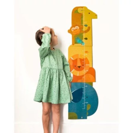 Petit Collage 100% organikus magasságmérő - szafari