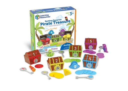 Kalózos kincsesládák - záras, számolós ügyességi játék