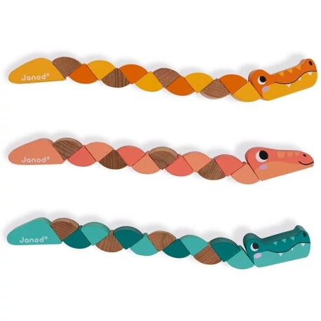 Janod - Csuklós kígyó és krokodil - többféle