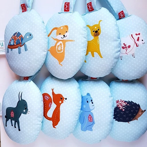 Borka varázsállatai - segítő marokpárnák varázsigével (többféle)