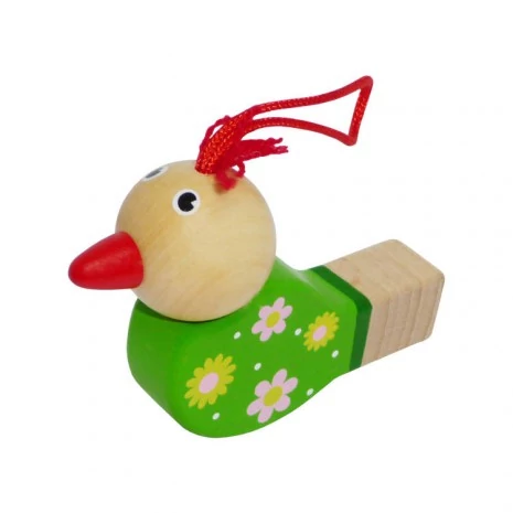 Fajáték - Síp (madárkás, zöld)