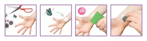 Lemosható tetoválás - csillogó