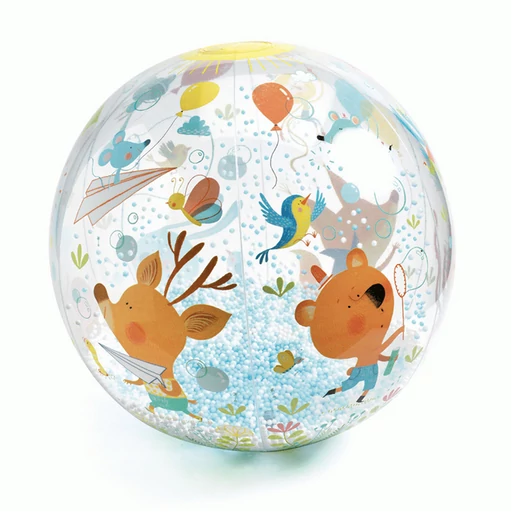Djeco - Felfújható labda - Csörgő-zörgő labda - Bubbles ball