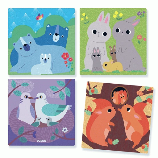 Djeco - Kockakirakó - Mesélő erdő - Puzz-Up Forest