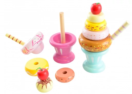 Magni - Fagyi kehely építőjáték fából - 2 féle