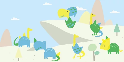 Nyomda készlet képekkel - Dinók