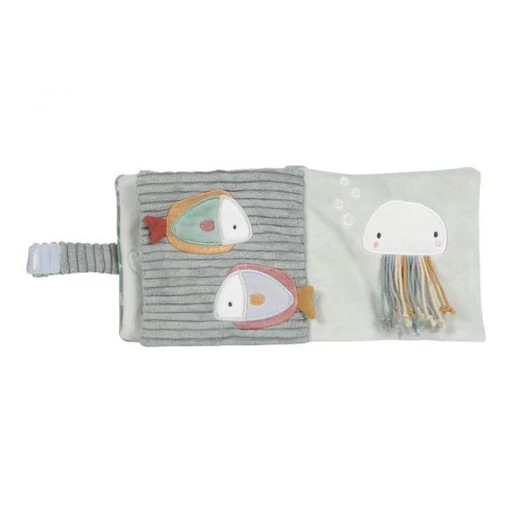 Little Dutch - Plüss babakönyv - tengeri állatos - menta