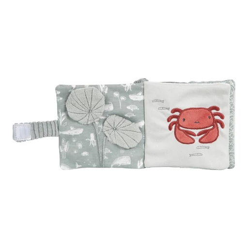 Little Dutch - Plüss babakönyv - tengeri állatos - menta