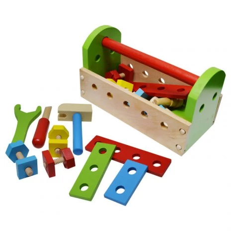 Fajáték - Szerszámos láda (zöld)