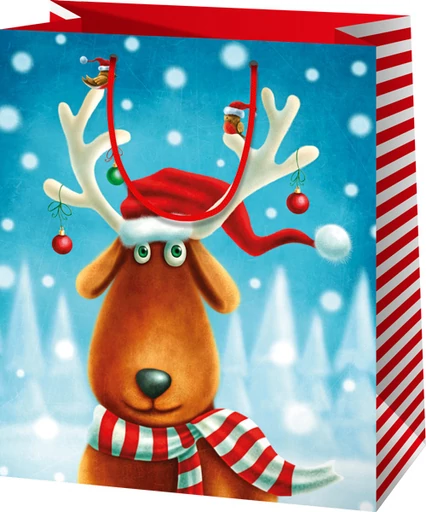 Ajándéktáska - karácsonyi - gigant - 406*203*558mm