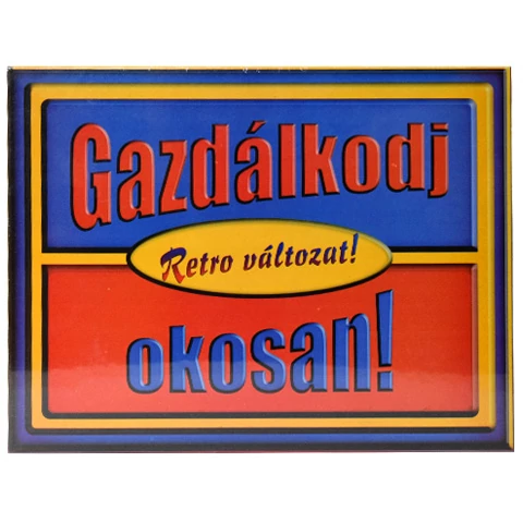 Gazdálkodj okosan - retro társasjáték