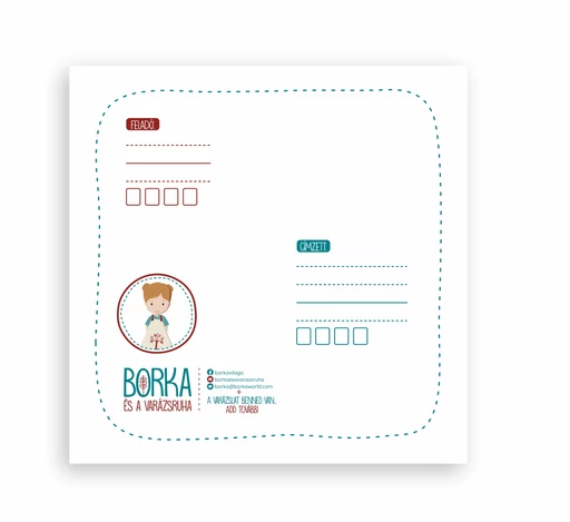 Borka sorozat szülinapi lap (üdvözlőlap)