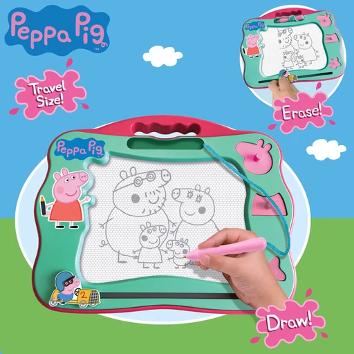 Peppa malac - Mágneses rajztábla sablonokkal 