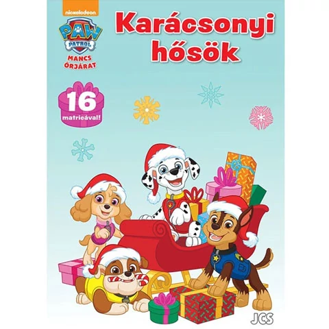 Mancs őrjárat - Karácsonyi hősök matricás foglalkoztató füzet 