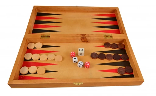 Magni - Sakk, backgammon és dáma 3 az 1-ben játék fából 