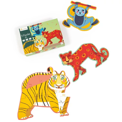 Avenue Mandarine  - XL-es puzzle - Dzsungel állatok 