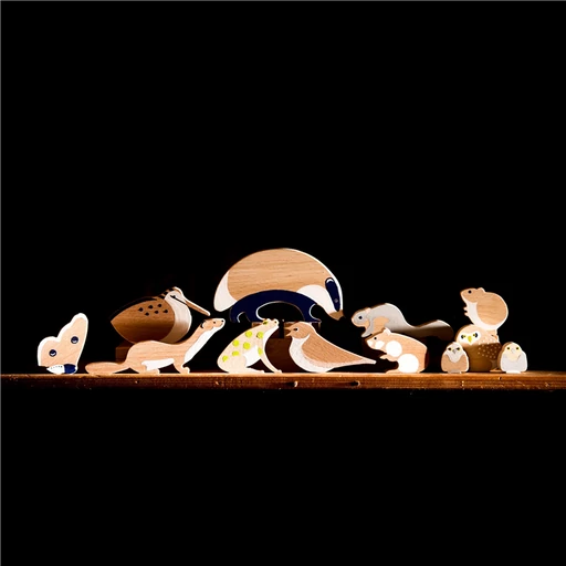 Eperfa - Éjjeli állatok szett - Építő és szerepjáték