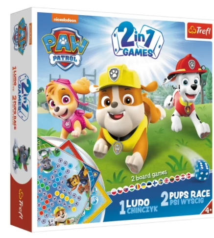 Trefl - Mancs őrjárat 2in1 társasjáték - Ki nevet a végén / Kígyók és létrák