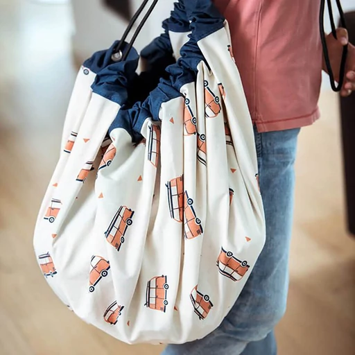 Plan Toys - Játék tároló zsák - LA autópálya