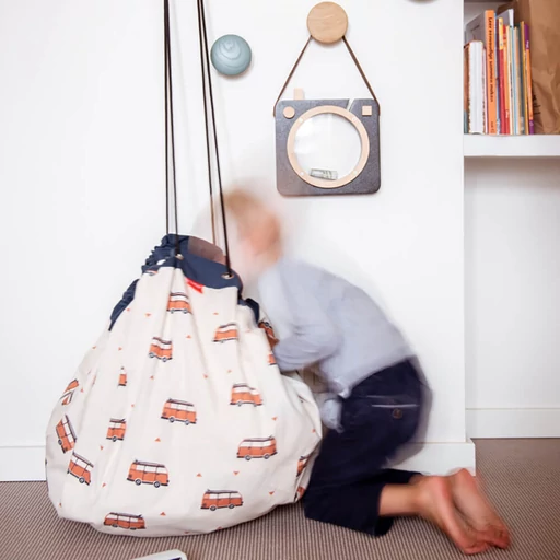 Plan Toys - Játék tároló zsák - LA autópálya