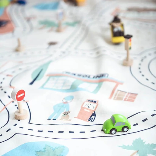 Plan Toys - Játék tároló zsák - LA autópálya