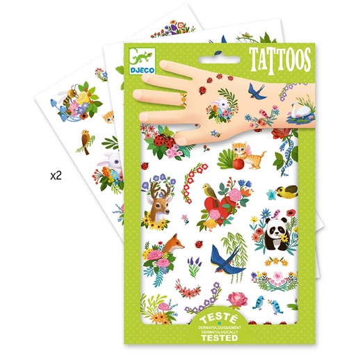 Djeco - Tetováló matricák - Boldog tavasz