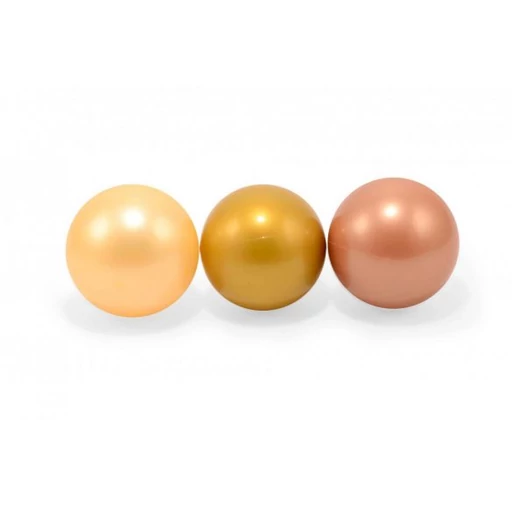 Gumilabda - aranyszínű - 3 db-os - 7 cm