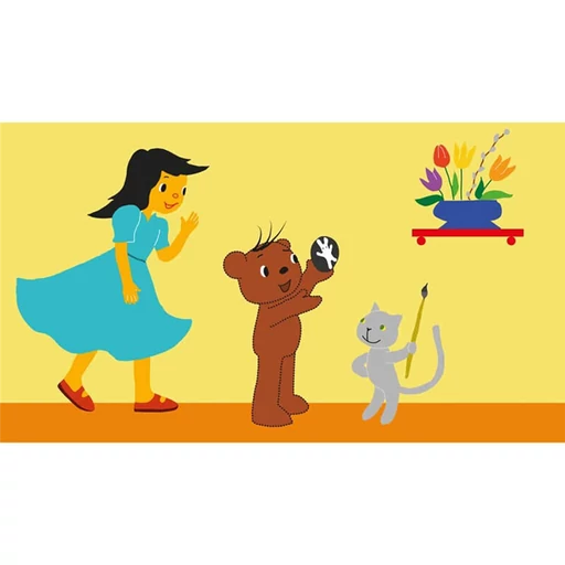 Diafilm - Boribon tojást fest