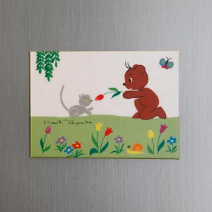 Hűtőmágnes - Boribon cicája