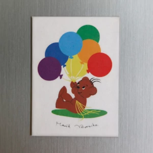 Hűtőmágnes - Boribon és a 7 lufi