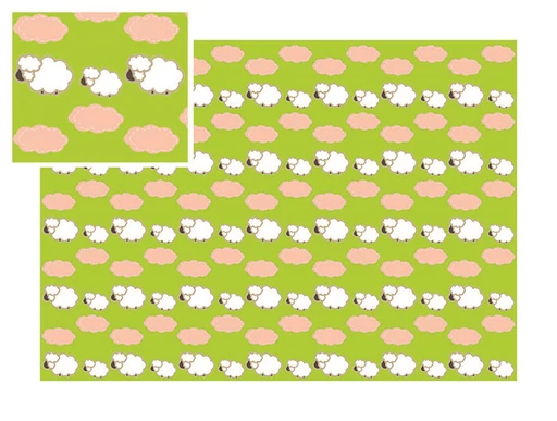 Kedd Csomagolópapír - Bárány mintával