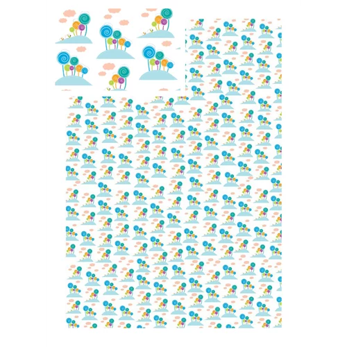 Kedd Csomagolópapír - Téli Nyalóka mintával