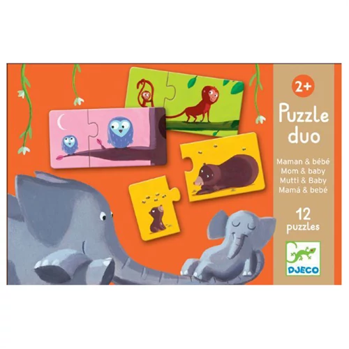 Djeco - Párosító puzzle - Mama-baba