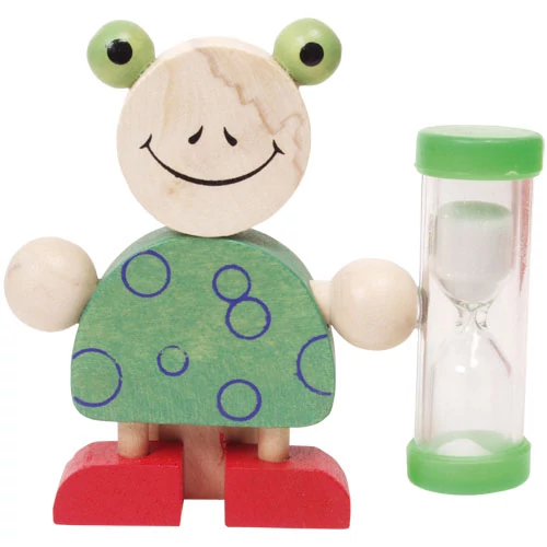 Fajáték - Fogkefetartó homokórával - békás