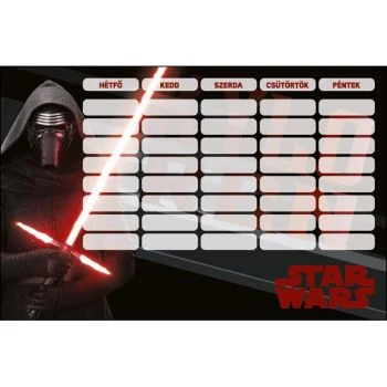Star Wars - Órarend 220x150mm